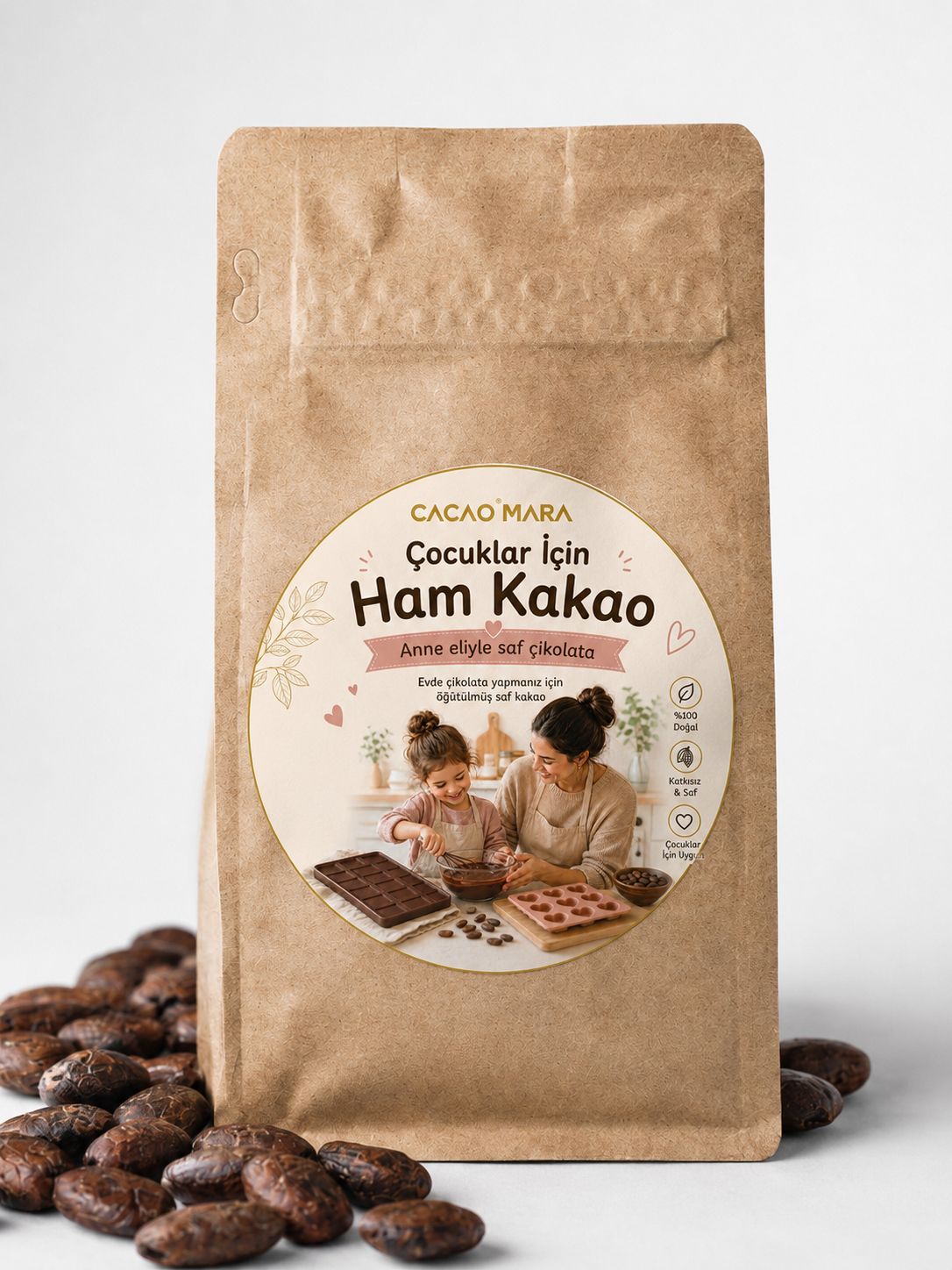 Çocuklar İçin Ham Kakao 500 gr